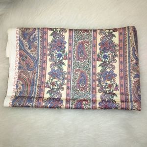 FABRIC Home Decor Fabric 1 yard by 54 inches, stripes of paisley in mauv…